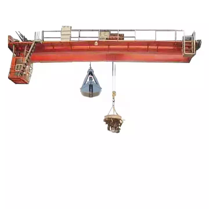 Custom electromagnetic overhead crane for scrap handling and logistics