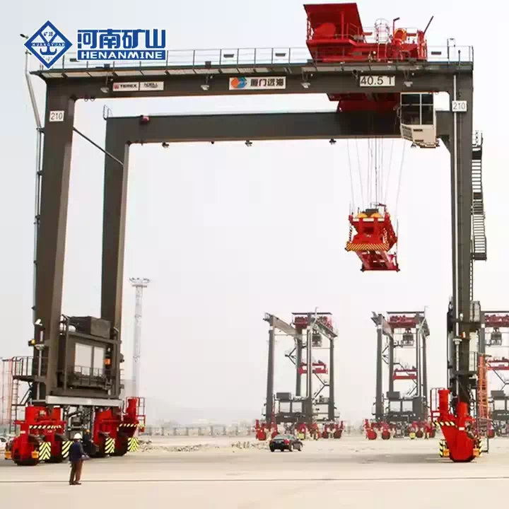 Mobile Rubber Tyred Gantry Crane for port logistics