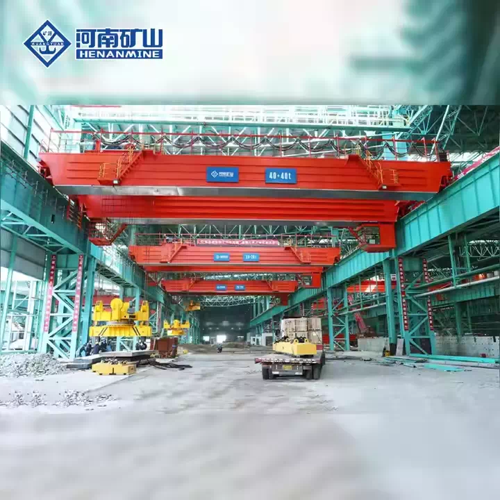 Hot Metal Ladle Crane with four-girder design