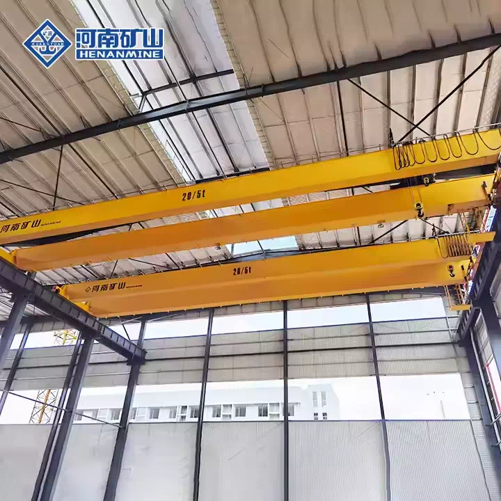 Modern Double Girder Overhead Crane for Industrial Applications