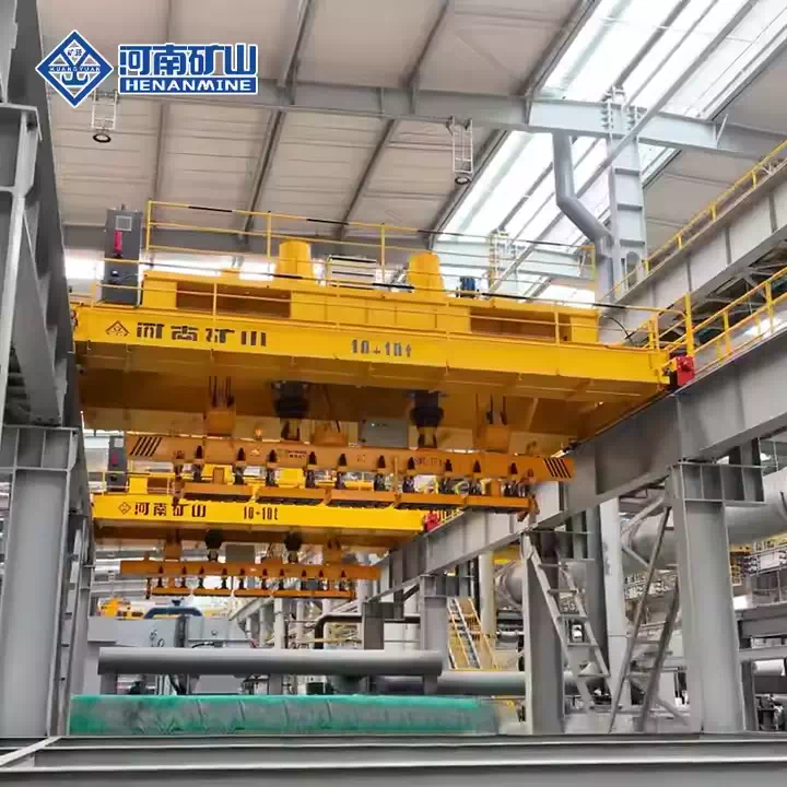 Rotation Magnetic Hang Beam Double Overhead Crane