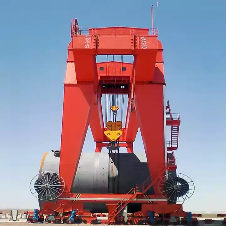 Heavy-Duty U-Type Double Beam Gantry Crane with Hook