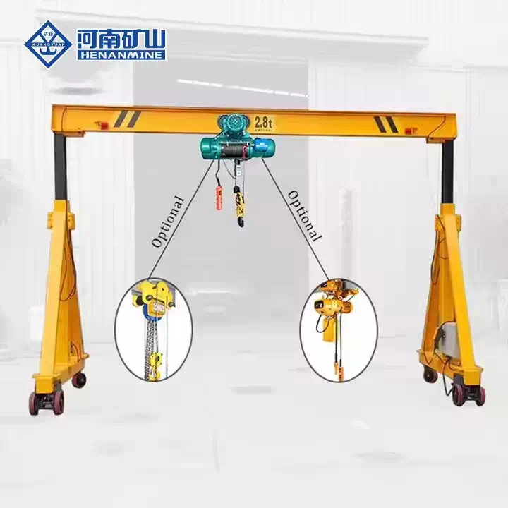 Heavy-Duty Steel Gantry Crane - Adjustable for Versatile Lifting Needs