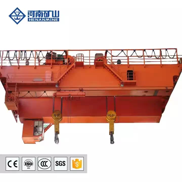 Double Trolley Hook Overhead Crane for Heavy-Duty Industrial Lifting