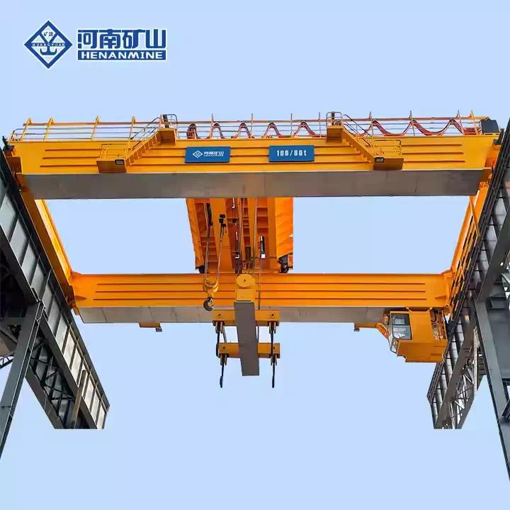 Steel Mill Ladle Crane with Double Girder Design for Safety
