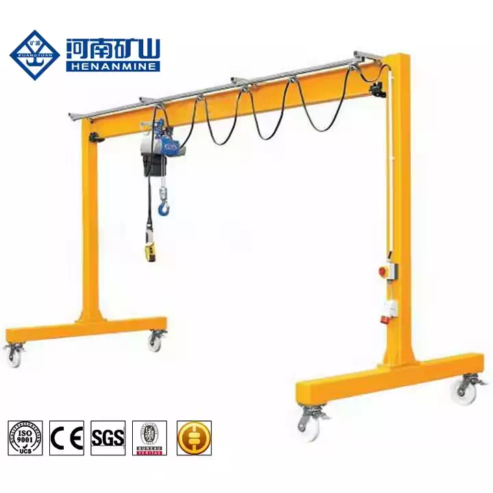 Workshop Gantry Crane - Steel Frame with Adjustable Height & Mobility