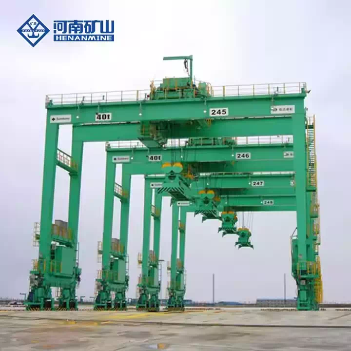 Rubber Tyre Container Crane with advanced load control system
