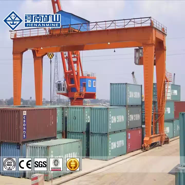 Heavy-Load Rail Gantry Crane for Shipping Yard Logistics