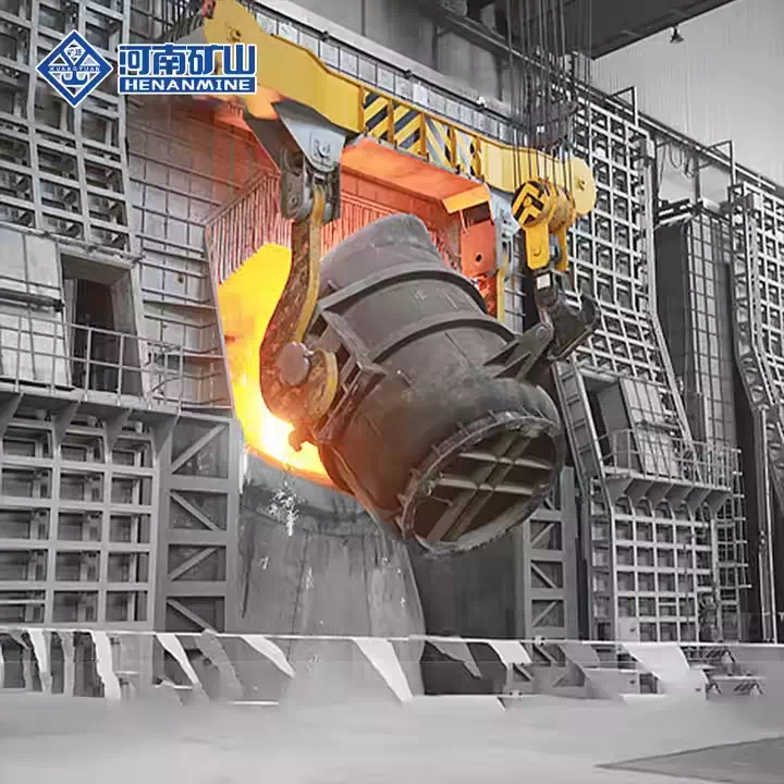 Robust Four-girder Ladle Crane for steel mills