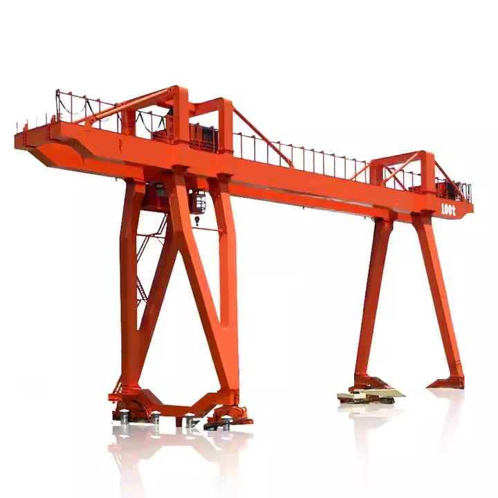 Electric Double Girder Gantry Crane with Hook for Factories