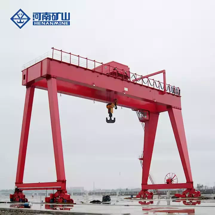 Efficient Double Girder Gantry Grab Crane for Logistics & Warehousing