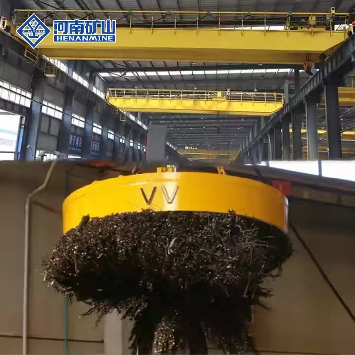 Electric Double Girder Overhead Crane with Magnetic Beam Spreader