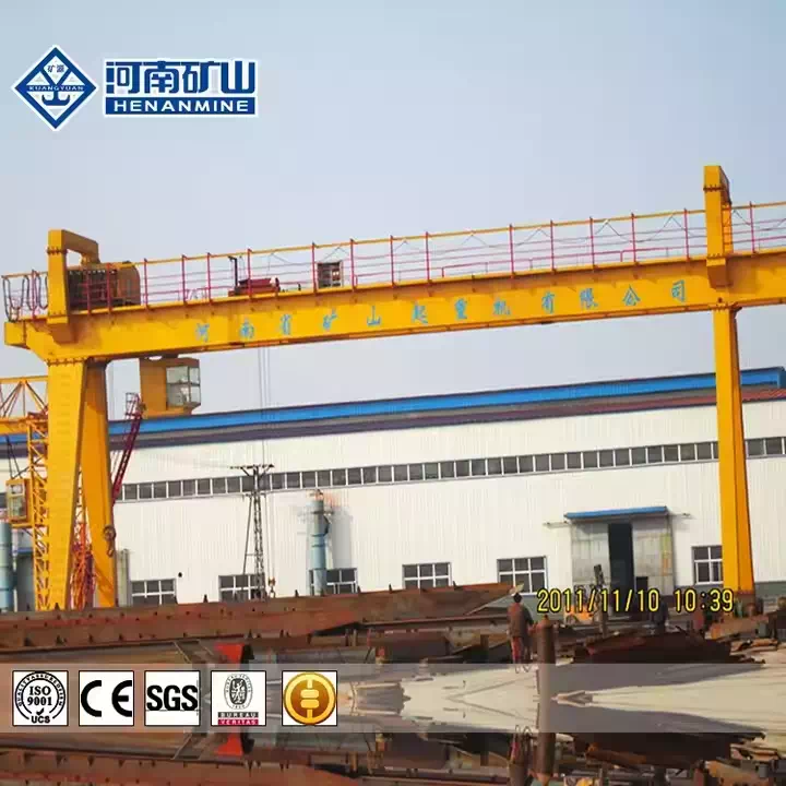 Steel Double Girder Hook Crane for Factories and Workshops