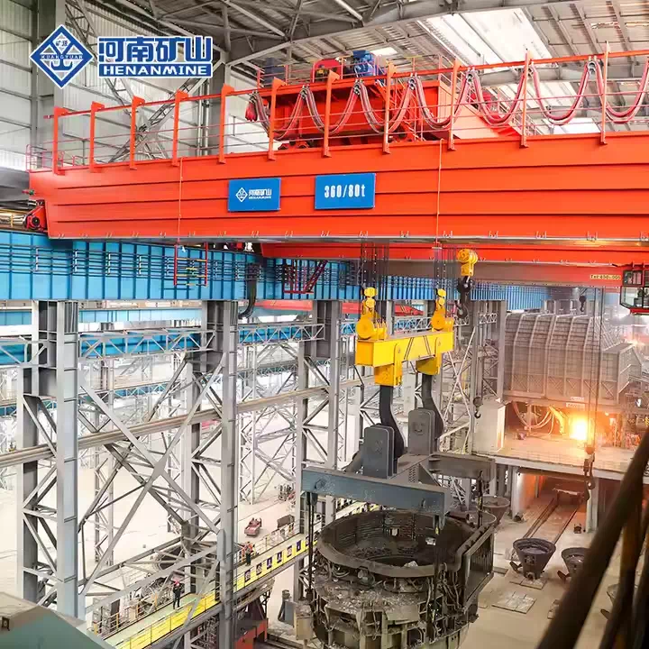 Heavy Duty Ladle Crane for Molten Metal Handling in Steel Plants