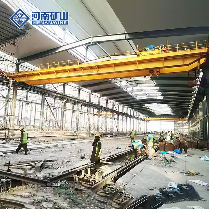 Customizable Double Girder Overhead Crane for Heavy Material Handling