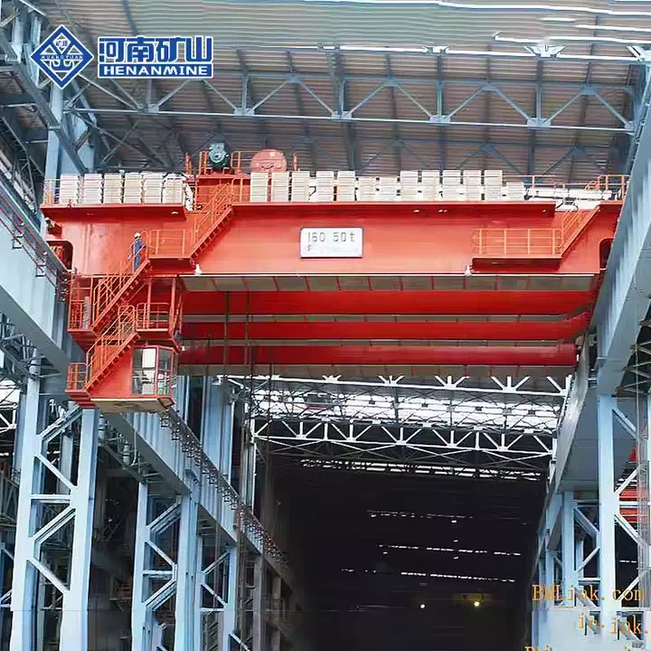 Custom Double Girder Crane for Hot Metal Applications