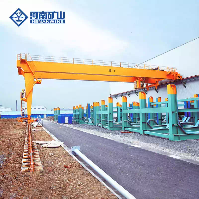 Reliable Double Girder Semi-Gantry Crane for heavy machinery transport